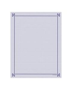 Great Papers! Design Paper, Corner Flourish, 8 1/2in x 11in, 50 Lb, Navy/Purple, Pack Of 80