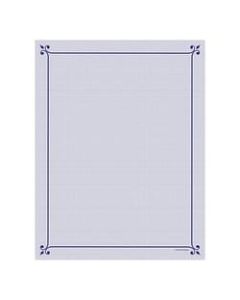 Great Papers! Design Paper, Corner Flourish, 8 1/2in x 11in, 50 Lb, Navy/Purple, Pack Of 80