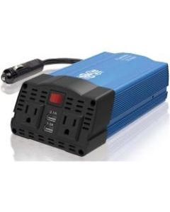 Tripp Lite 375W Car Power Inverter 2 Outlets 2-Port USB Charging AC to DC - Input Voltage: 12 V DC - Output Voltage: 120 V AC - Continuous Power: 375 W