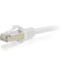 C2G-1ft Cat6 Snagless Shielded (STP) Network Patch Cable - White - Category 6 for Network Device - RJ-45 Male - RJ-45 Male - Shielded - 1ft - White