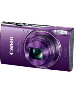 Canon PowerShot 360 HS 20.2 Megapixel Compact Camera - Purple - 1/2.3in Sensor - Autofocus - 3inLCD - 12x Optical Zoom - 4x Digital Zoom - Optical (IS) - 5184 x 3888 Image - 1920 x 1080 Video - HD Movie Mode - Wireless LAN