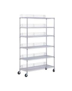 Honey-Can-Do Urban Steel Adjustable Shelving Unit, 6-Tiers, Chrome