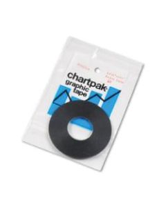 Chartpak Graphic Chart Tape, 0.06in x 54ft, Matte Black