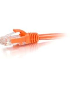 C2G 6in Cat5e Snagless Unshielded (UTP) Network Patch Cable - Orange - Category 5e for Network Device - RJ-45 Male - RJ-45 Male - 6in - Orange