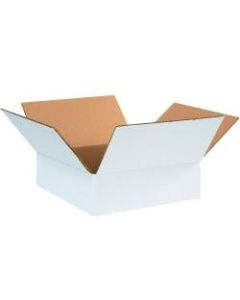 Office Depot Brand Corrugated Boxes, 12in x 12in x 4in, White, Pack Of 25 Boxes