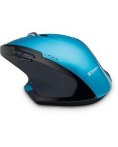 Verbatim Wireless USB Desktop 8-Button Deluxe Blue LED Mouse, Blue