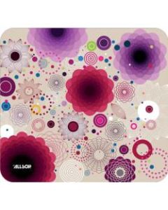 Allsop NatureSmart Image Mousepad - Retro Floral - (30594) - Retro Floral - 0.10in x 8.50in Dimension - Natural Rubber, Latex - Anti-skid