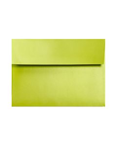 LUX Invitation Envelopes, #4 Bar (A1), Gummed Seal, Glowing Green, Pack Of 250