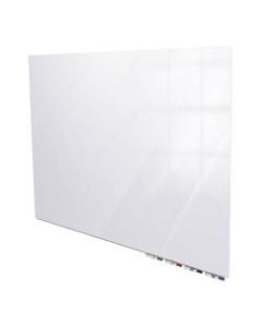 Ghent Aria Low-Profile Magnetic Glass Unframed Dry-Erase Whiteboard, 48in x 60in, White