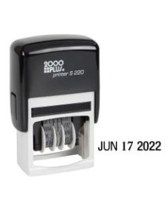 2000 PLUS Date Line Dater Light Duty Date Line Dater, 1-1/8in x 1-1/4in Impression, Black Ink