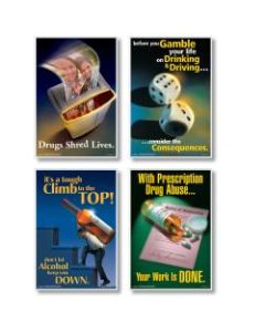 ComplyRight Substance Abuse Poster Bundle, English, 15in x 22in, Set Of 4