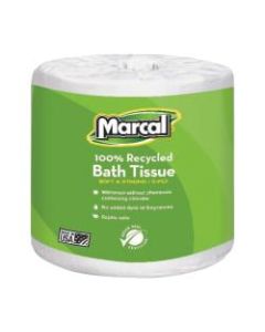 Marcal Small Steps 2-Ply Toilet Paper, 100% Recycled, 336 Sheets Per Roll, Pack Of 48 Rolls