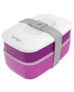 Bentgo Classic All-In-One Lunch Box Container, 3-13/16inH x 4-3/4inW x 7-1/8inD, Purple