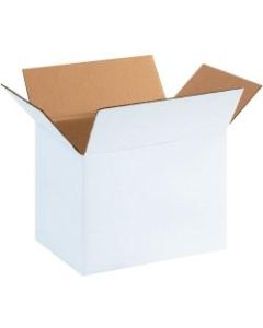 Office Depot Brand Corrugated Boxes, 11-1/4in x 8-3/4in x 8in, White, Pack Of 25 Boxes