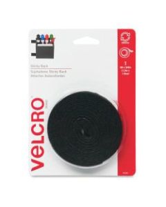 VELCRO Brand STICKY BACK Tape Roll, 3/4in x 5ft, Black