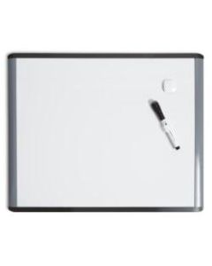 U Brands Magnetic MOD Dry-Erase Board, 20in x 16in, White, Black/Gray Plastic Frame