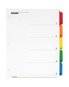 Cardinal QuickStep OneStep Index Systems, 9in x 11in, Multicolor Tabs, Box Of 24