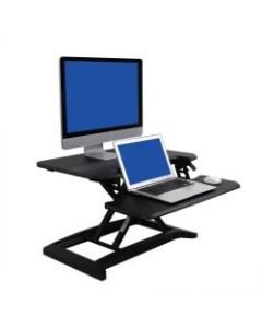 FlexiSpot AlcoveRiser Sit-To-Stand Desk Converter, 28inW, Black