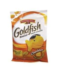 Pepperidge Farm Goldfish Baked Crackers, Cheddar, 1.5 Oz, Carton Of 72