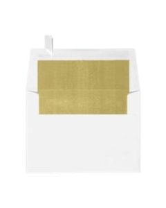 LUX Invitation Envelopes, A6, Peel & Press Closure, Gold/White, Pack Of 250