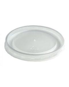 Huhtamaki High-Heat Vented Take-Out Lids, Translucent, Pack Of 1,000 Lids