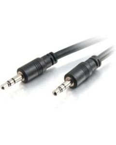 C2G 50ft CMG-Rated 3.5mm Stereo Audio Cable With Low Profile Connectors - 50 ft Audio Cable - Mini-phone Male Stereo Audio - Mini-phone Male Stereo Audio