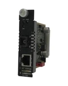 Perle C-100-S1SC40D Media Converter - 1 x Network (RJ-45) - 1 x SC Ports - 100Base-BX, 10/100Base-TX - Internal