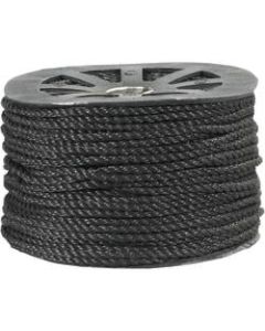 Office Depot Brand Twisted Polypropylene Rope, 1,150 Lb, 1/4in x 600ft, Black