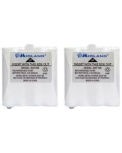 Midland AVP8 Two-way Radio Battery - For Two-way Radio - Battery Rechargeable - 600 mAh - 4.8 V DC - 2 / Pack