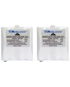 Midland AVP8 Two-way Radio Battery - For Two-way Radio - Battery Rechargeable - 600 mAh - 4.8 V DC - 2 / Pack