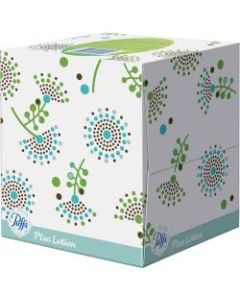 Puffs Plus Lotion Facial Tissues - 2 Ply - White - Soft, Strong - For Face, Skin, Multipurpose - 56 Per Box - 24 / Carton