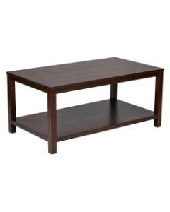 Ave Six Merge Cocktail Table, Rectangular, Mahogany