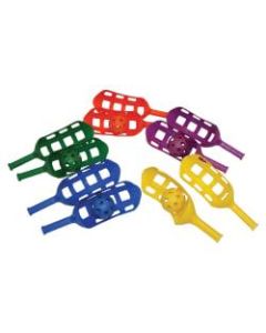 Champion Sports Scoop Ball Set - Plastic - Red, Orange, Yellow, Green, Blue, Purple - 1 / Case