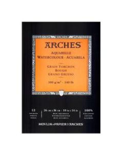 Arches Watercolor Pad, 10in x 14in, Rough, 140 Lb, White