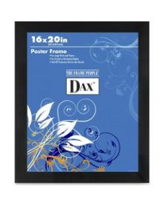 Dax Burns Grp. Black Wood Poster Frame - 16in x 20in x 0.75in Frame Size - Rectangle - Wall Mountable - Vertical, Horizontal - Shatter Proof, Lightweight - 1 Each - Wood, Styrene - Black