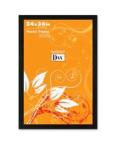 Dax Burns Group Styrene Front 24inx36in Wooden Frame - 24in x 36in x 0.75in Frame Size - Rectangle - Vertical, Horizontal - Shatter Proof, Lightweight - 1 Each - Styrene, Wood - Black