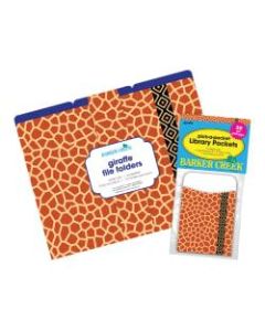 Barker Creek Folder/Pocket Set, 9in x 12in, Giraffe, Set of 42