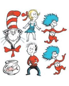 Eureka 2-Sided Decorations, Dr. Seuss Characters, Multicolor, Pack Of 6