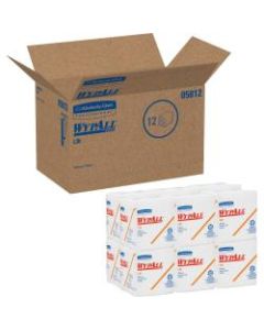 Wypall L30 Economizer Wipes, 12 1/2in x 13in, White, 90 Wipes Per Pack, Case Of 12 Packs