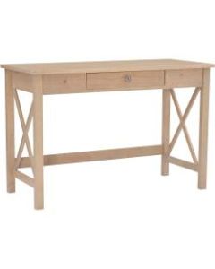 Linon Dallin 46inW Laptop Desk, Driftwood