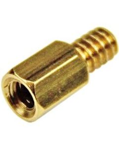 StarTech.com StarTech.com 6-32 Brass Motherboard Standoffs for ATX Computer Case - 15 Pack - Standoff Screw - 6 - 0.50in - Hex - Hex - Brass - 15 / Pack - TAA Compliant