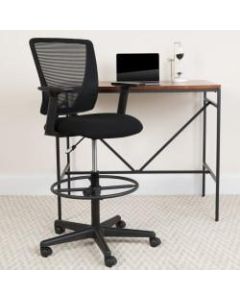 Flash Furniture Ergonomic Mesh Mid-Back Drafting Chair, Black