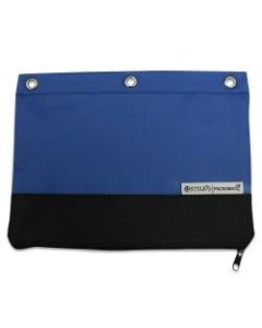 U Style 3-Ring Pencil Pouch With Microban Antimicrobial Protection, 7 1/2in x 9 3/4in, Blue/Black