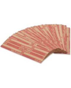 PAP-R Flat Coin Wrappers - Total $0.50 in 50 Coins of 1cents Denomination - Heavy Duty - Paper - Red