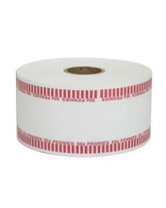 Pap-R Products Automatic Coin-Wrapper Roll, Pennies, Red, Roll Of 1,900