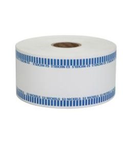 Pap-R Products Automatic Coin-Wrapper Roll, Nickels, Blue, Roll of 1,900 wrappers per roll.