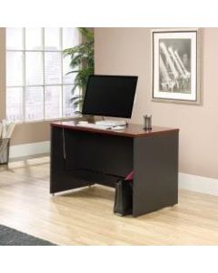 Sauder Via Sit-Stand Desk, Classic Cherry