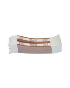 Pap-R Currency Straps, Brown, $5000, Pack Of 1,000