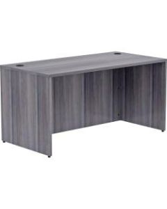 Lorell Essentials 60inW Desk, Weathered Charcoal
