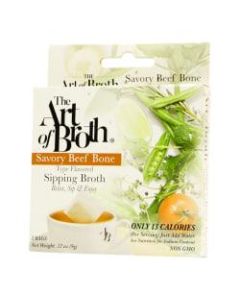 The Art of Broth Beef Flavored Sipping Broth, 2 Bags Per Pack, Box Of 10 Packs